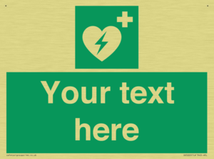 Custom Defibrillator Sign